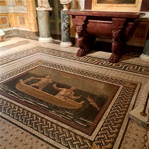 Mosaic and Maybe purple marble Villa Borghese Gallary Rome Italy