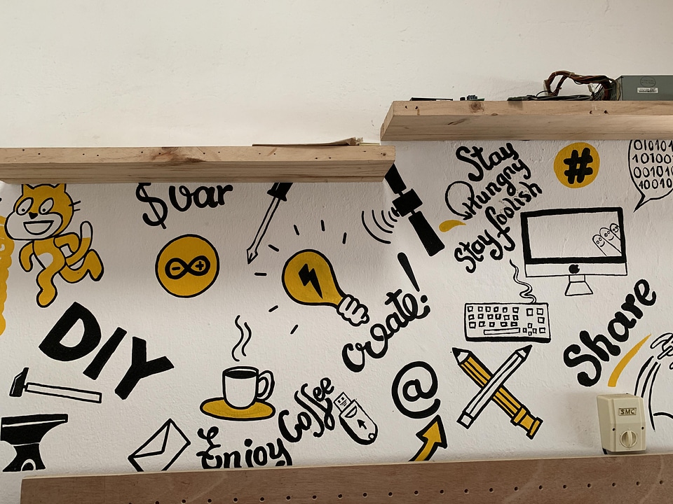 Illustration graffiti street art