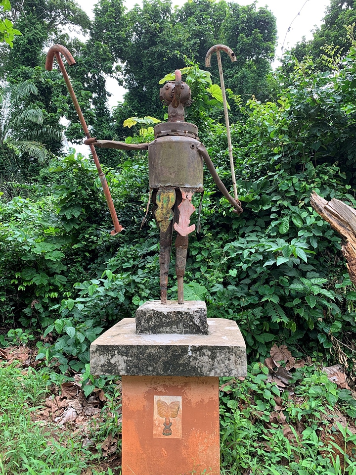 Statue traditional greenery