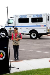 DOI Sec Haaland visiting NIFC 2022