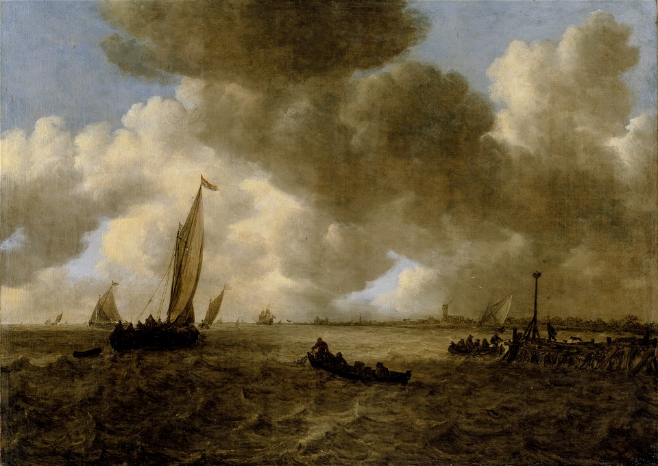 Jan van Goyen (1596–1656): A Stormy Seascape / Myrskyinen merimaisema / Stormigt hav photo