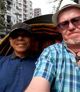 A Bicycle Rickshaw in Bangladesh in 2020