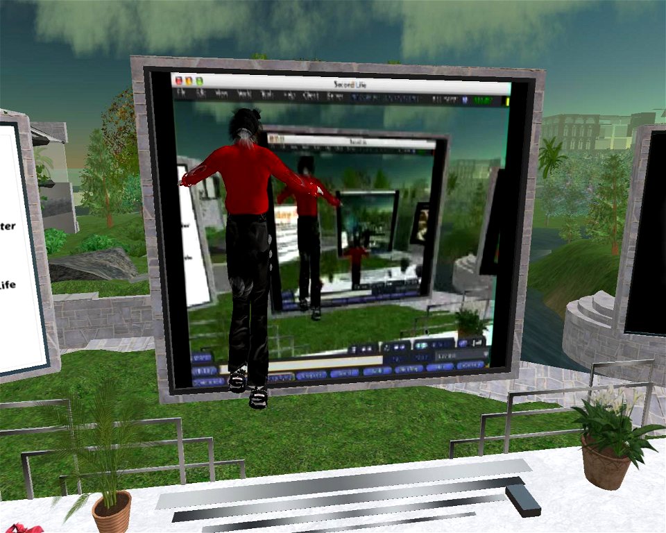 That Old Barbershop Mirror Effect in Second Life