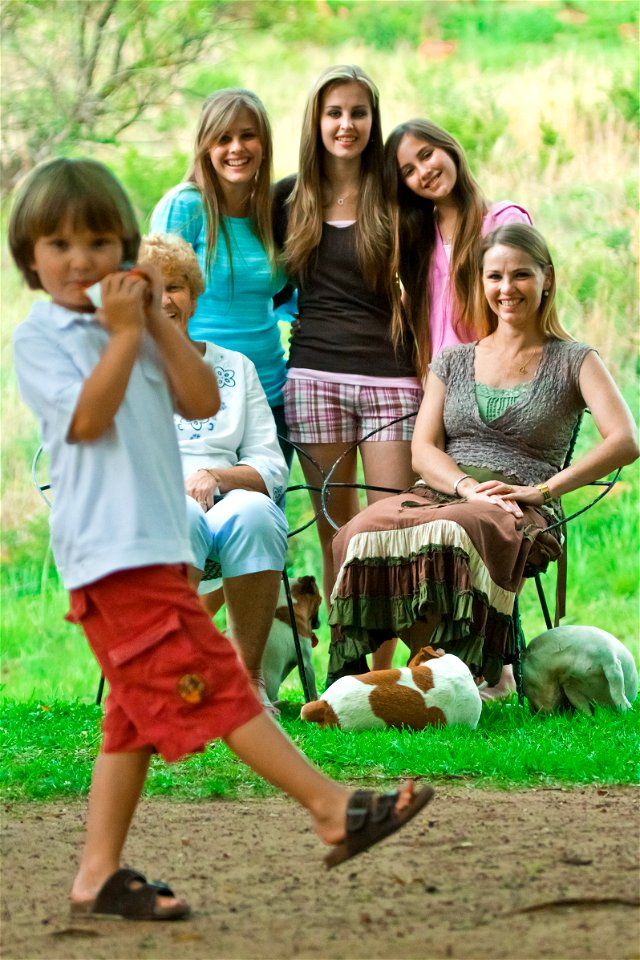 Trying a family shoot
