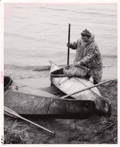 Nunivak Island Skin Covered Kyak circa 1949 photo