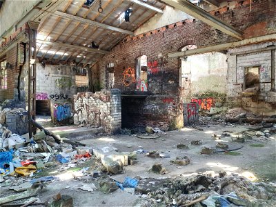 Urbex voormalige dakpannenfabriek Brüggen, Falzziegel Werk Brimges in Brüggen