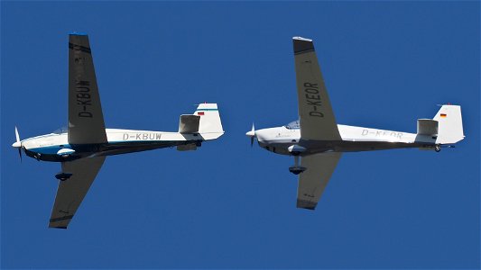 Two old acquaintances from the Aero-Club Dachau: D-KBUW & D-KEOR