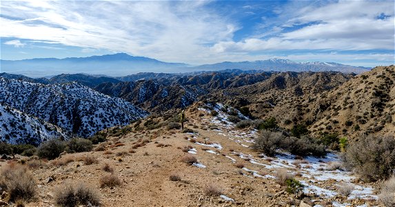 Slightly Snowy View of Eureka Peak