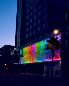 Colored light panel, #SanFrancisco