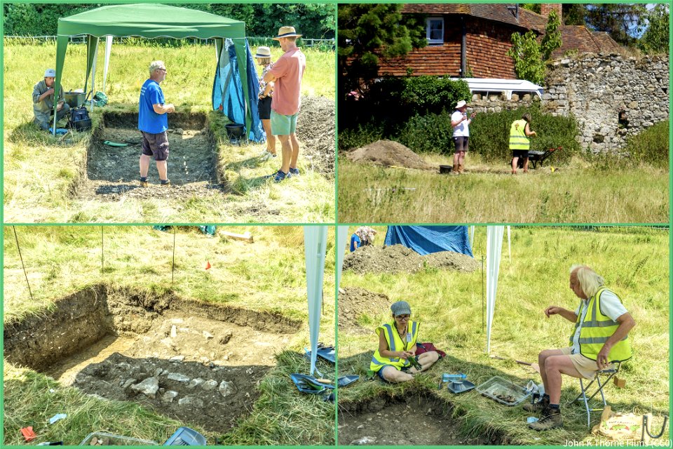 Boxley Abbey Archeological Dig. Looking for dinosaurs?
