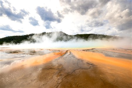 Grand Prismatic Spring from the boardwalk photo