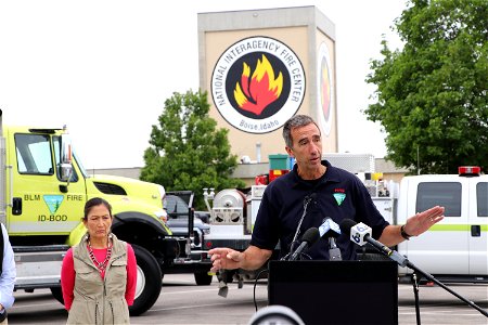 DOI Sec Haaland visiting NIFC 2022 photo