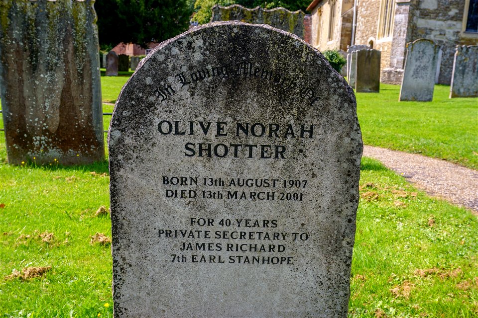Olive Norah Shotter Chevening Church