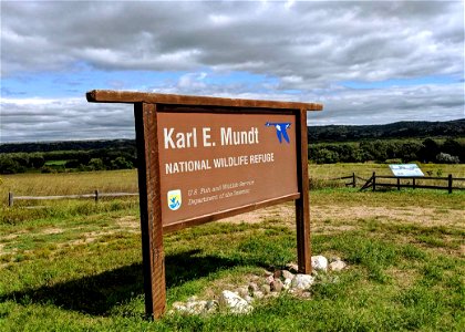 Karl E. Mundt National Wildlife Refuge Sign photo