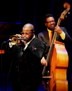 Louis Hayes Quartet 18 februari 2017 BIM Amsterdam  - Jeremy Pelt & Desron Douglas