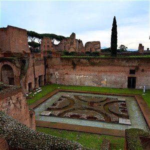 Augustus House Lower Peristyle Roman Forum Rome Italy