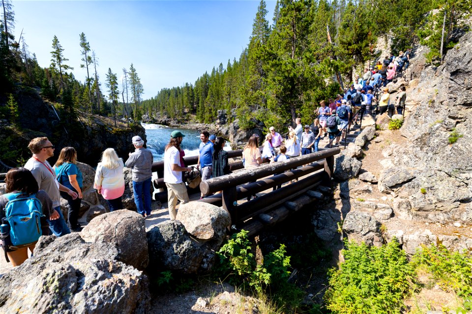 Congressional delegation visit August 19, 2022: completed project tour at Brink of the Upper Falls (2)