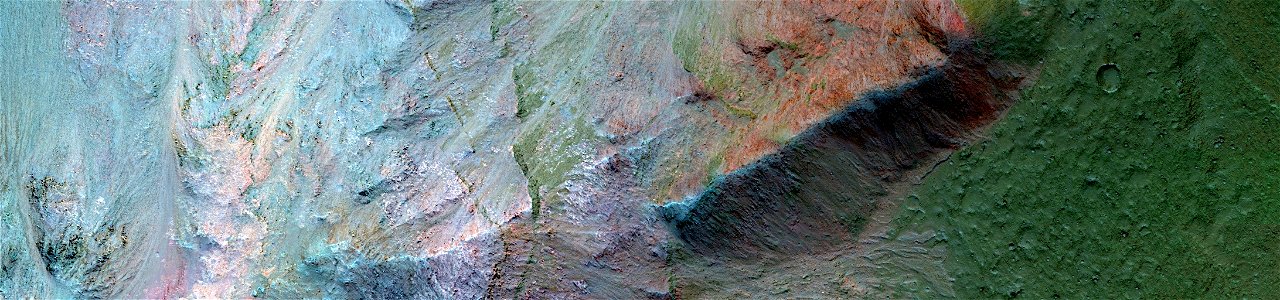 Mars - Dikes in Coprates Chasma photo