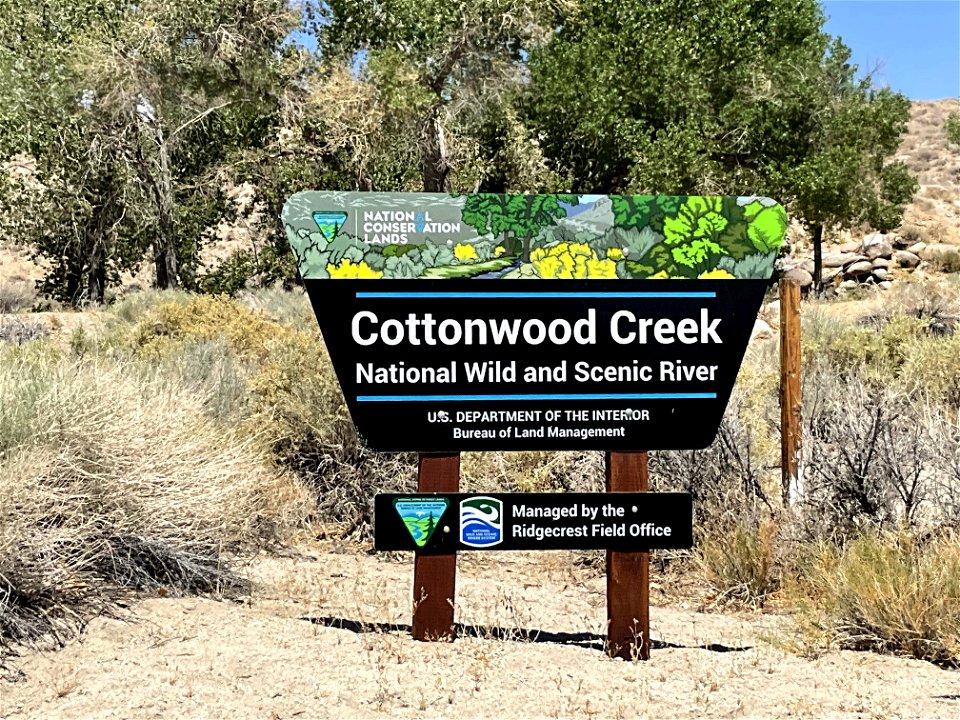 Cottonwood Creek WSR sign