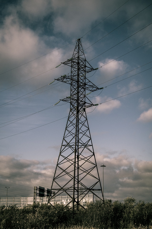 Power lines wires electricity