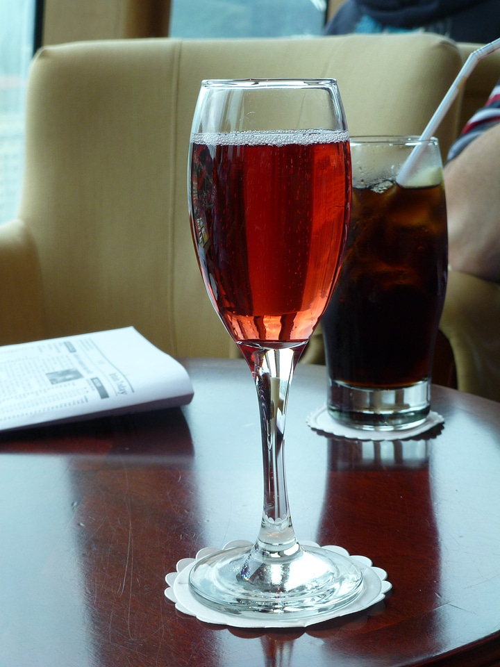 Drink cocktail glass