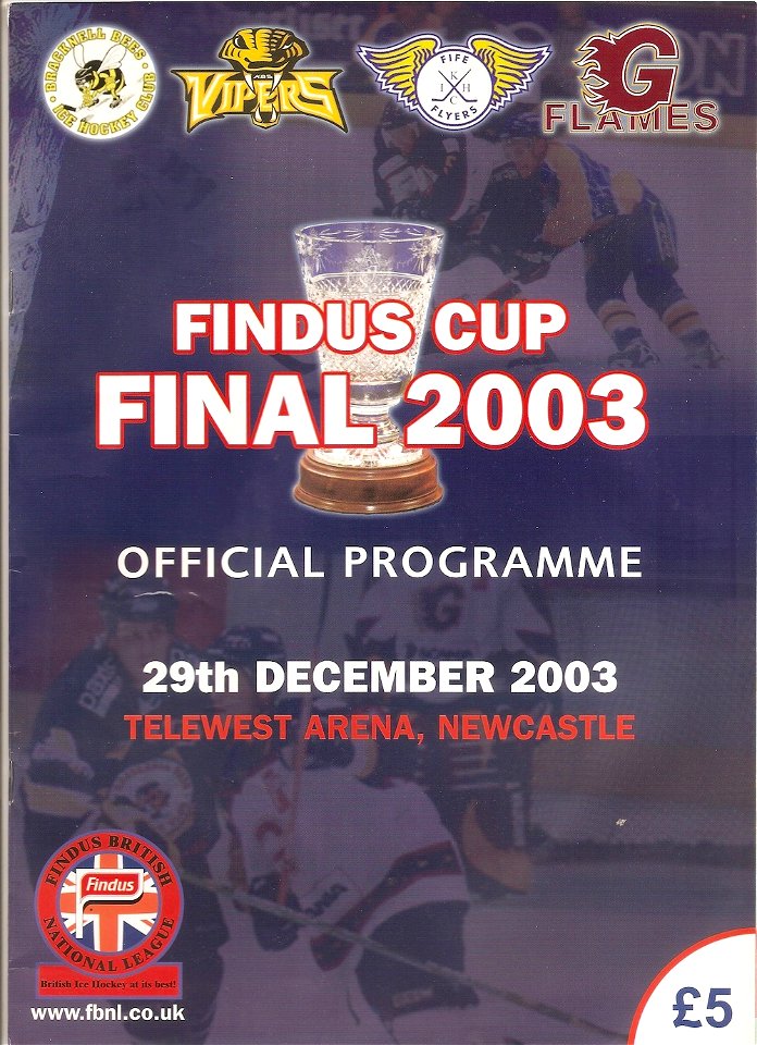 2003 Findus Cup Final Programme photo