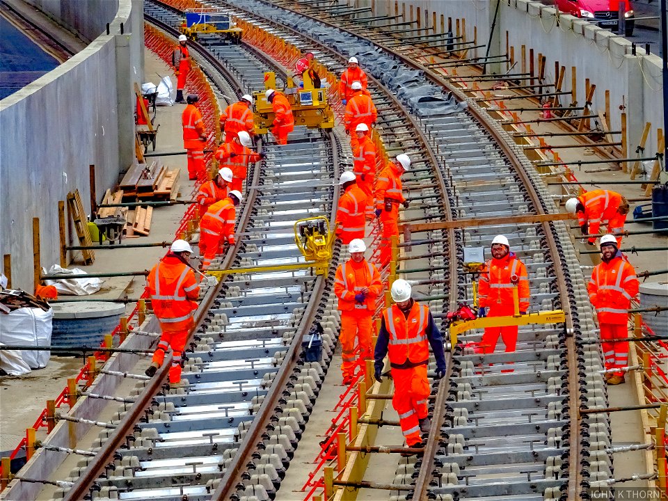 CrossRail Construction Silvertown Woolwich North