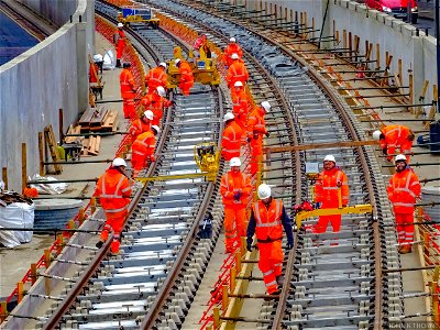 CrossRail Construction Silvertown Woolwich North