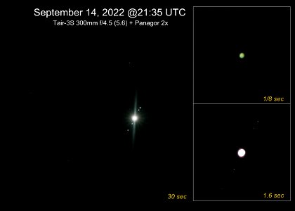 Jupiter on September 14, 2022 with telephoto lens photo