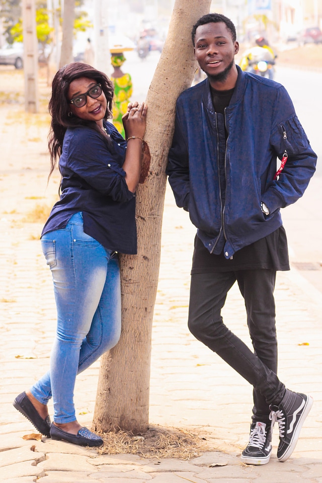 People man and woman couple