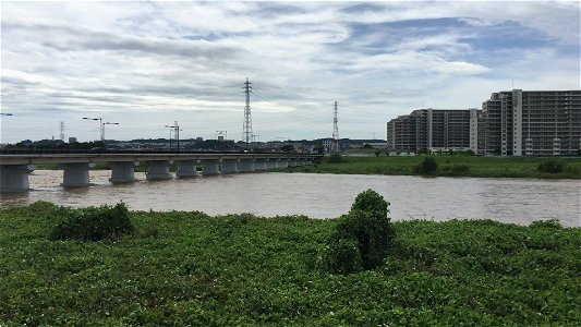 Tama River in Shibasakicho, Tachikawa-shi