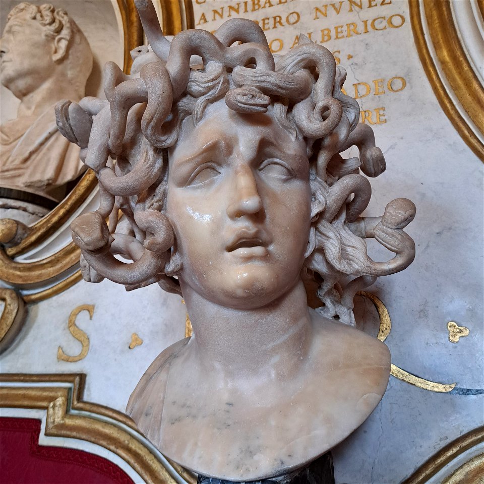 Bernini Medusa Marble Capitoline Museum Rome Italy