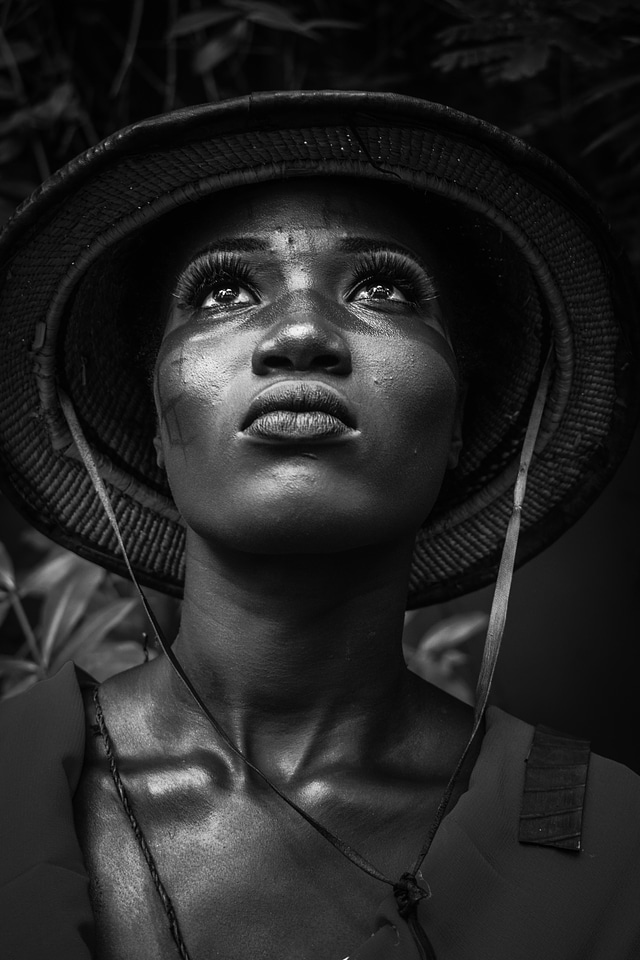 Portrait people monochrome