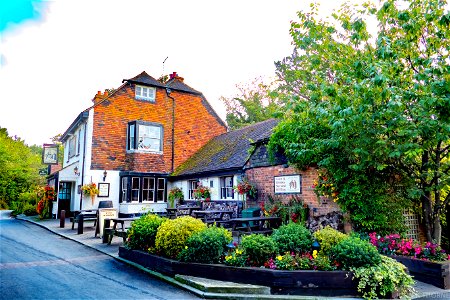 Pub on Pilgrims Way Thurnham Black Horse
