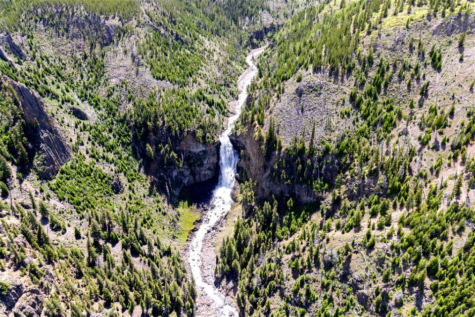 Yellowstone flood event 2022: Osprey Falls and trail washout
