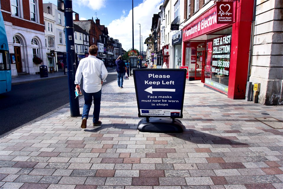 Please Keep Left #Covid Maidstone