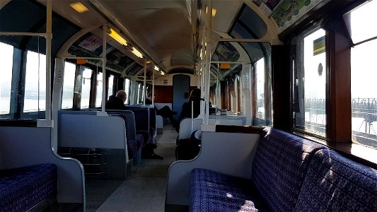 Island Line Tube Train Ryde Pier journey
