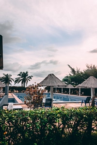 Hotel hostel swimming pool photo