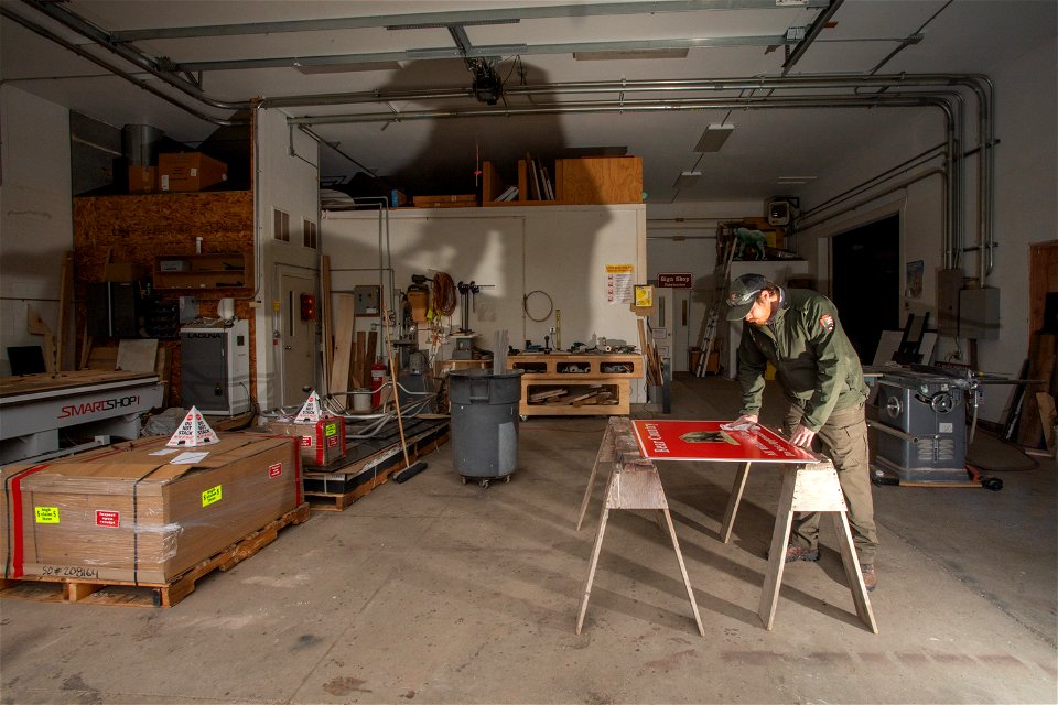 At Work in the Sign Shop