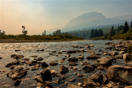 St. Mary River and Smoke photo