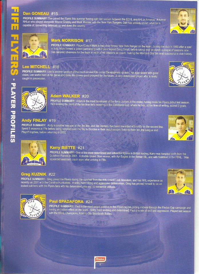 2003 Findus Cup Final Programme photo