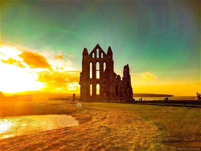 Whitby Abbey Sunset