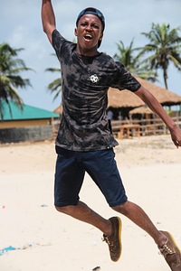 Beach resort people