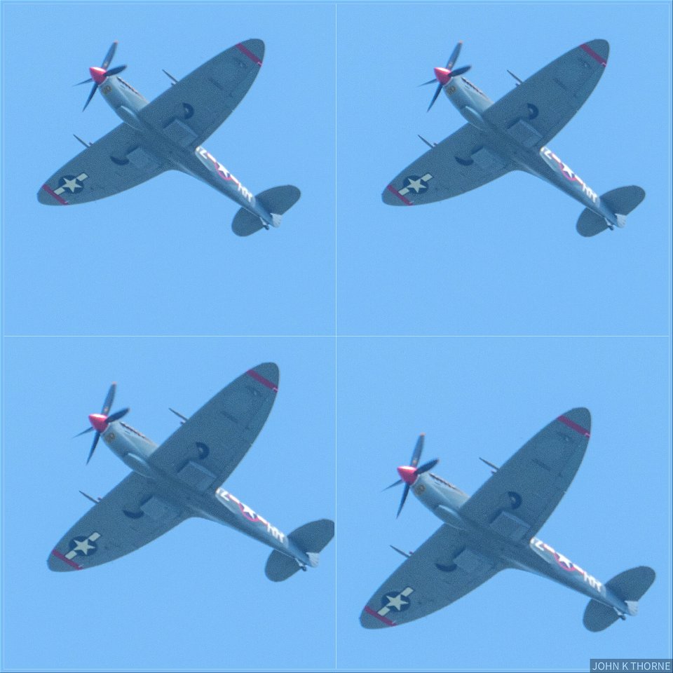 Supermarine Spitfire G - PBIX WZ - RR. Flying over Boxley Church Kent