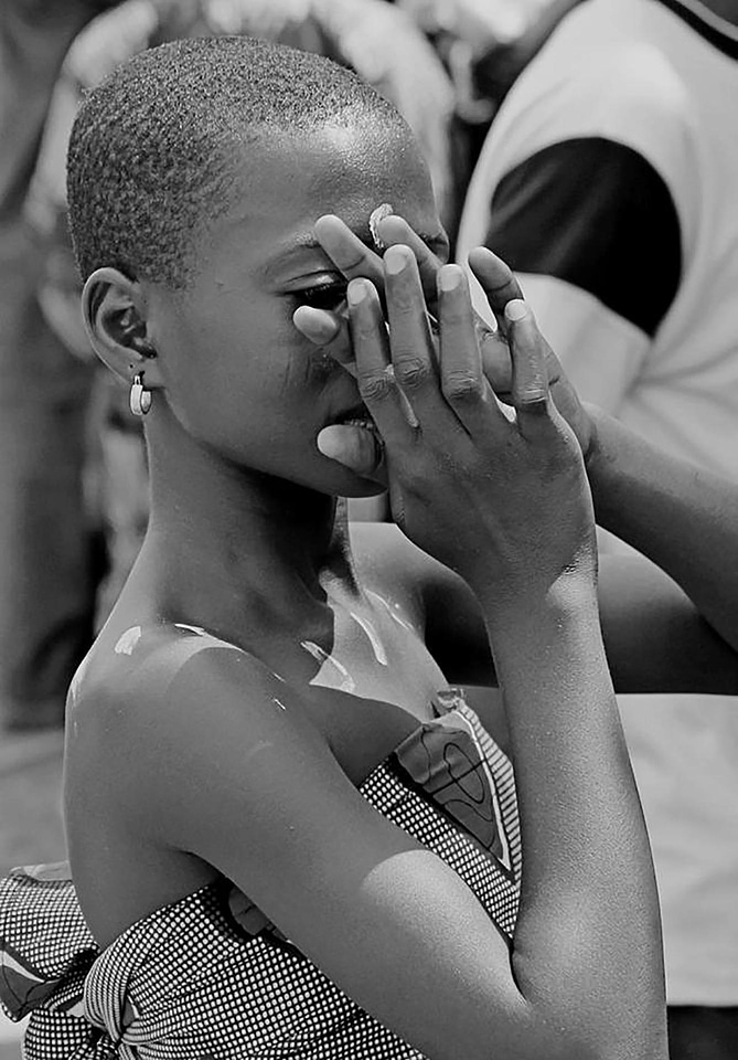 Monochrome people woman
