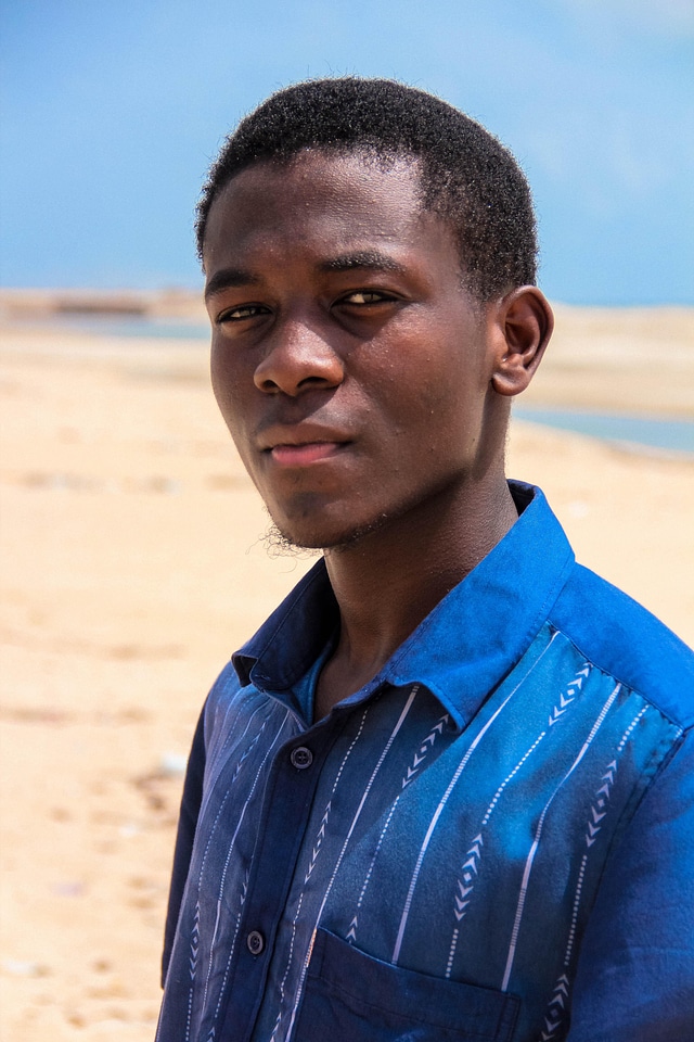 Portrait beach waterfront