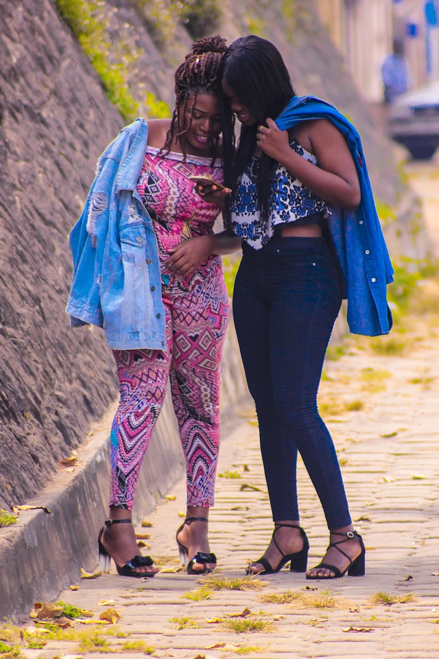 People woman street