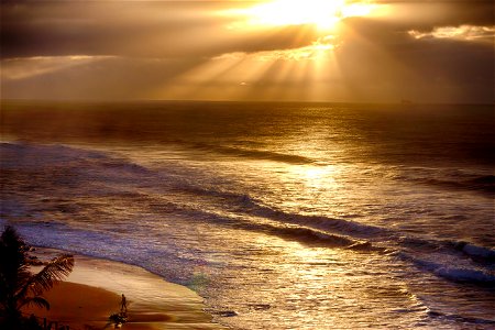Sunrise off the Dolphin Coast photo