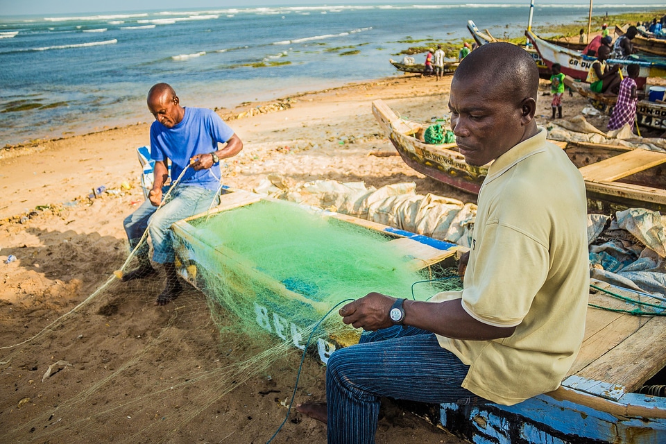 People fisherman dugout photo