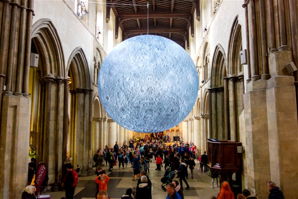 The Moon Rochester Cathedral Kent England